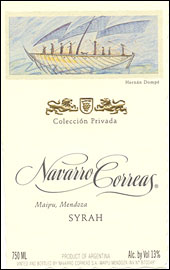 NAVARRO CORREAS SYRAH 2001